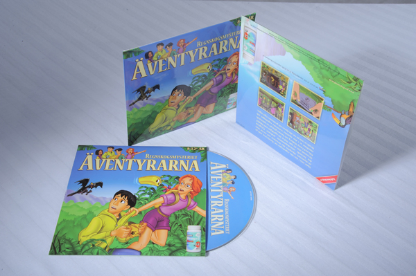 Тиражная печать CD с упаковкой в картон