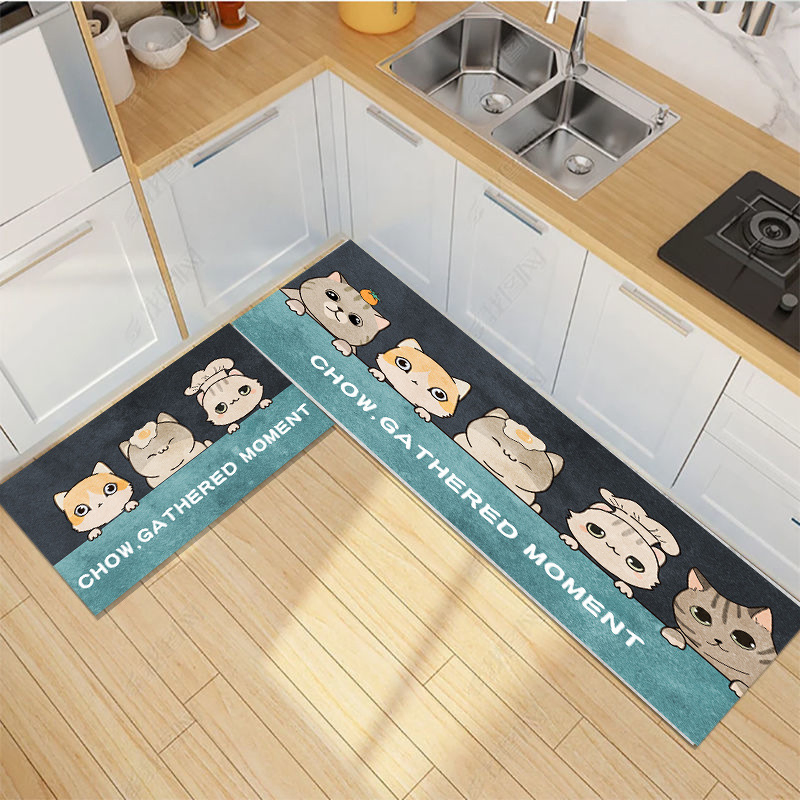Anti Slip Absorpt Water Kitchen Room Carpet Cartoon Floor Mat