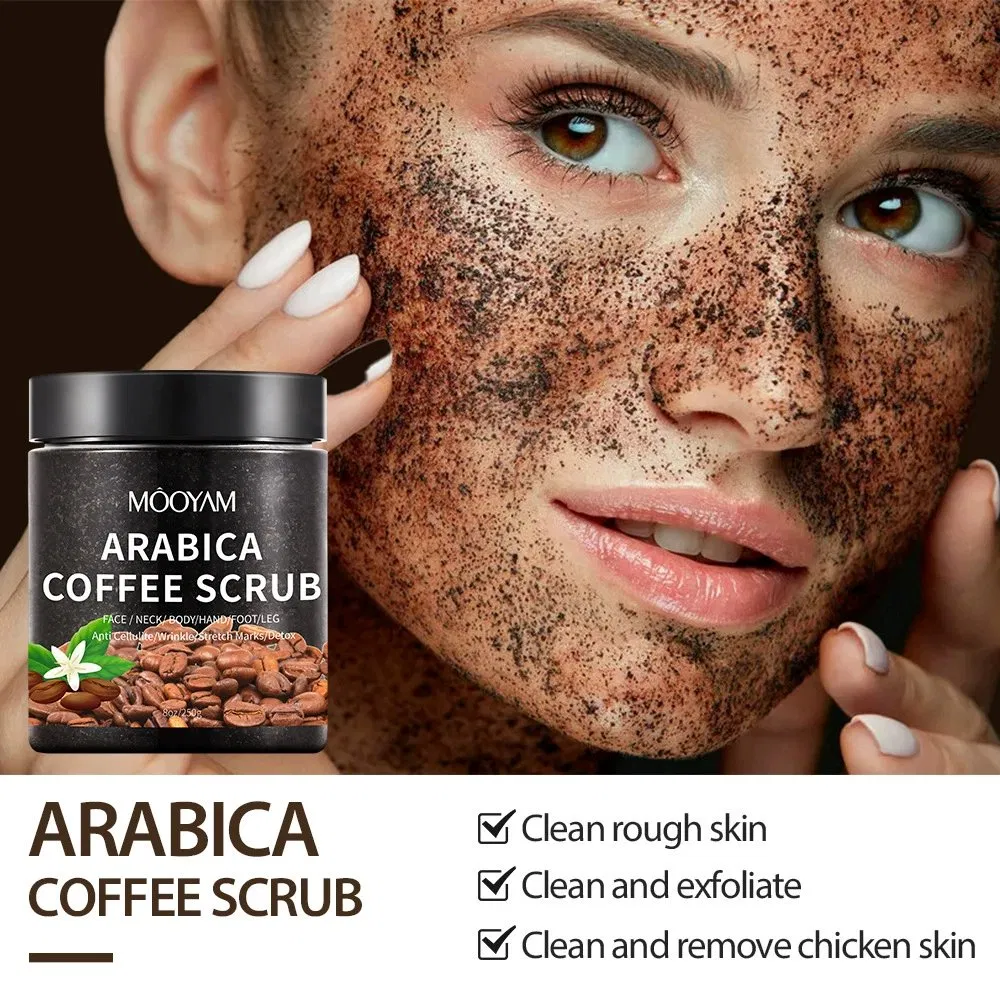 Natural Organic Coffee Scrub for Firming Lightening Exfoliating Face Body Beauty Treatment by Salon Organic Coffee Body Scrub