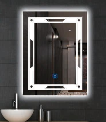 Зеркало с LED-подсветкой для ванной 1500x700 мм