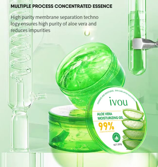 High Quality Sun Burn Skin Repair Aloe Vera Soothing Gel for Face