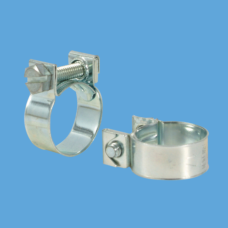 Zinc-Plated Mini Hose Clamps in Plastic Box