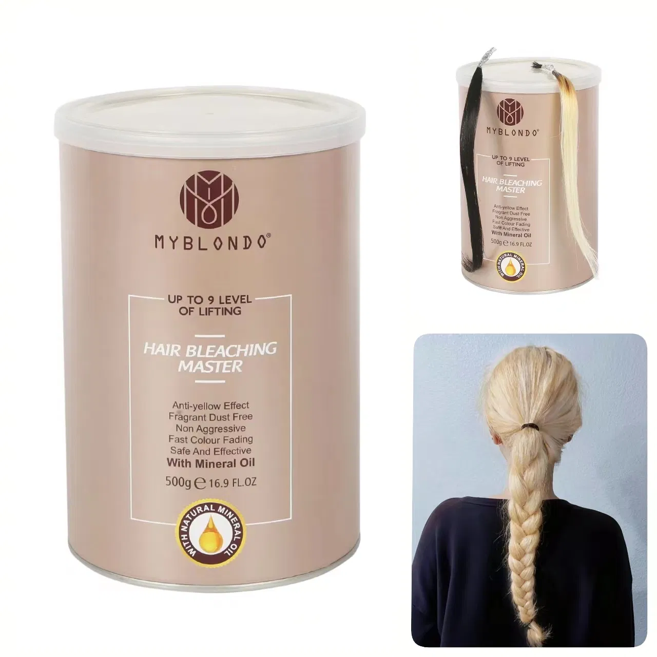 Free Sample Hair Bleach Dye Powder up to 9/10/11 Level Lightening