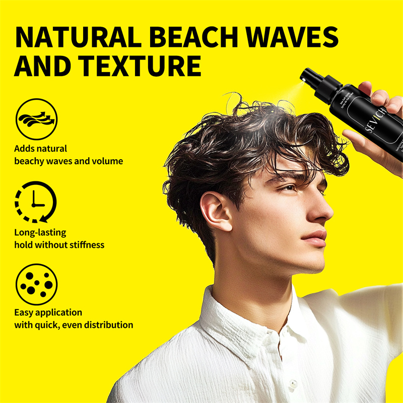 Sea Salt Spray Factory Private Label Custom Men Hair Fluffy Beach Wave Sea Salt Spray