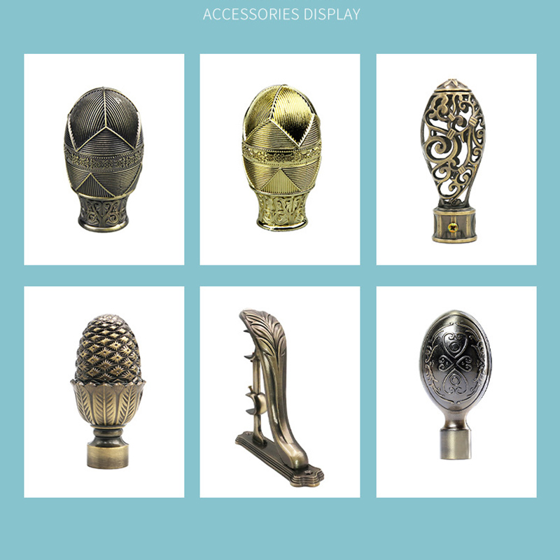 Gold Adjustable Curtain Rod Bracket Curtain Rod and Curtain Accessories Curtain Rod Wholesale