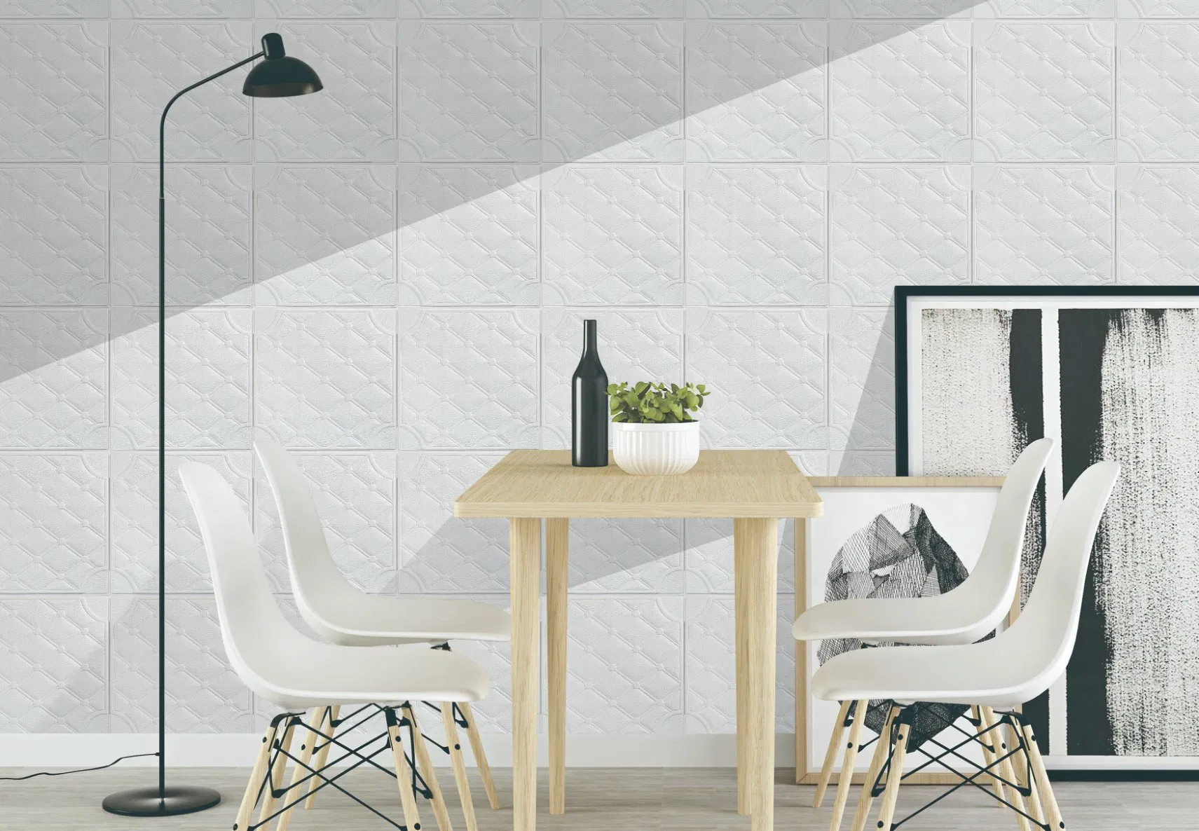 3D PE Foam Wall Panels Perfect for Decorating Living Room Walls and Ceilings