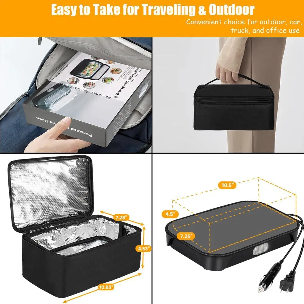 Multifunctional Temperature-Controllable Compact Personal Microwave Oven Food Heater 100W