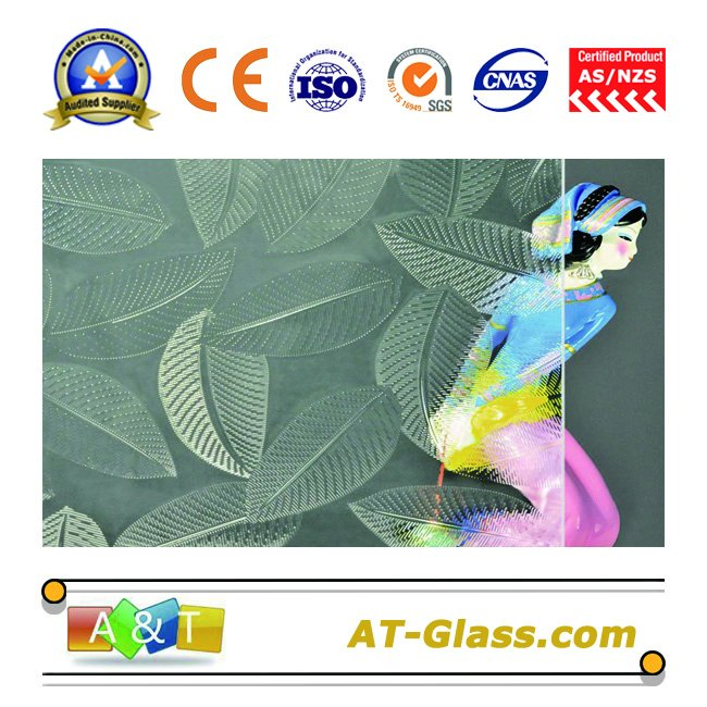3-8mm Clear Patterned Glass/Tinted Patterned Glass for Window