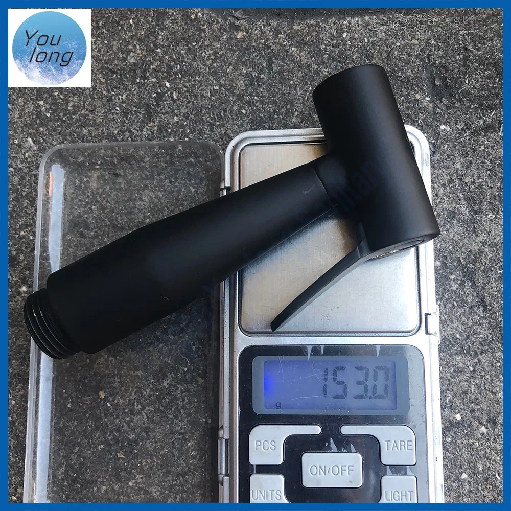 Handheld Bidet Spray Set Brass Shattaf Sprayer Black Toilet Bidet Faucet