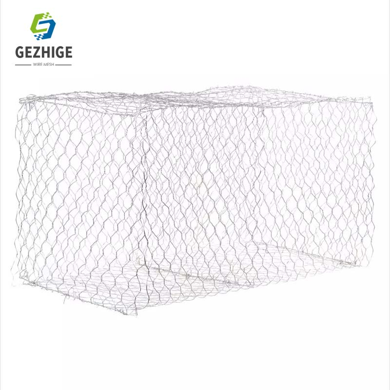 Gezhige 2mx1mx1m PVC Coated Welded Woven Hexagonal Mesh Galvanized Gabion for Gabion Retaining Wall
