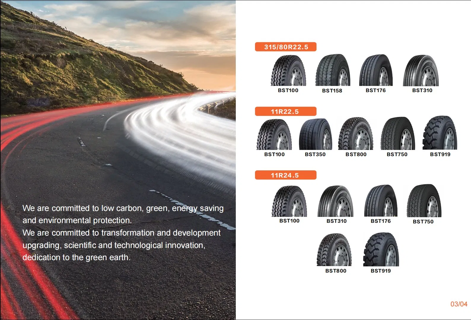 Bustu Brand BST919 Truck Tire 11R22.5 11R24.5