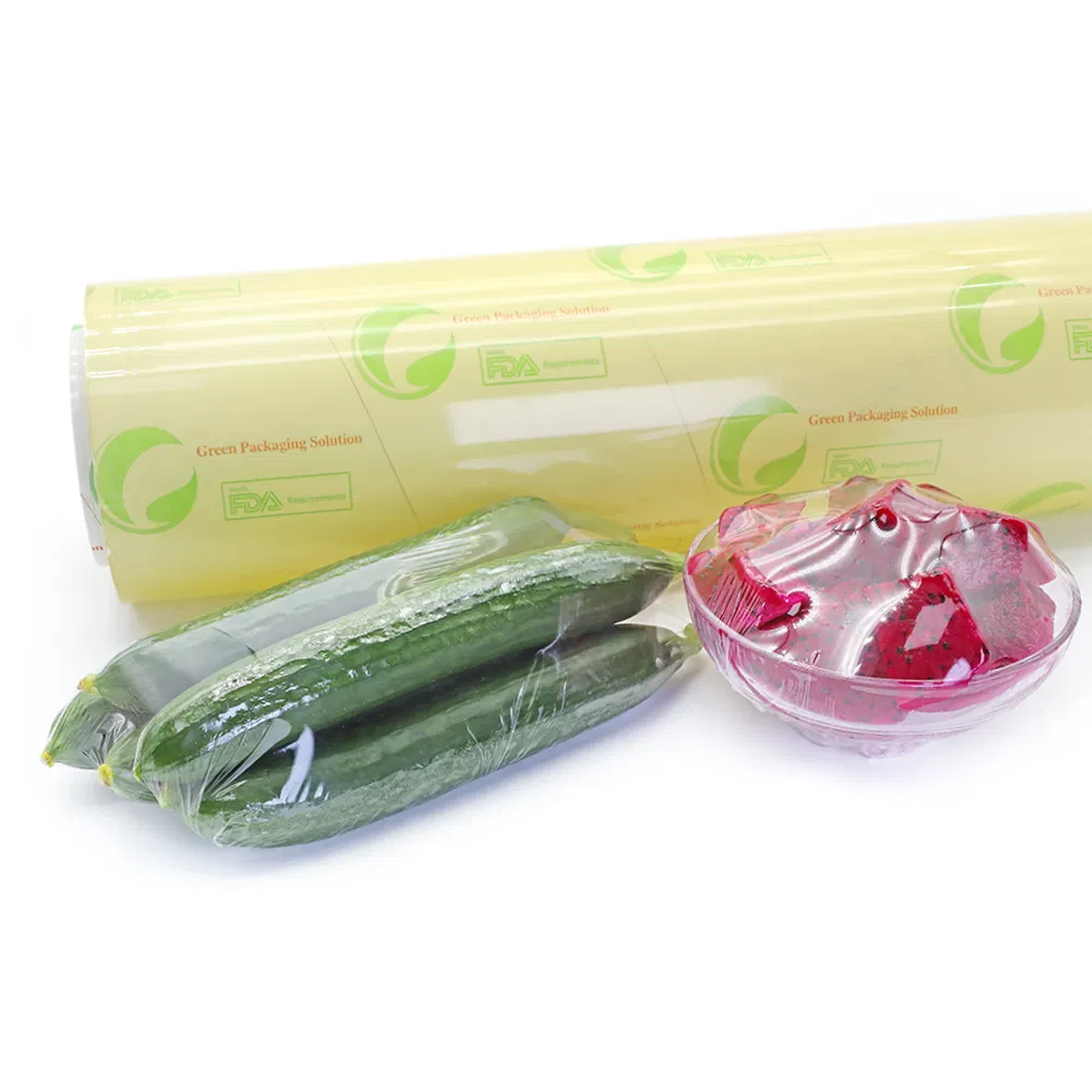 Jhg High Transparent and Soft PVC Cling Film for Food Packing