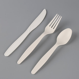 Compostable Polylactic Acid Knife Biodegradable Spoon PLA Fork