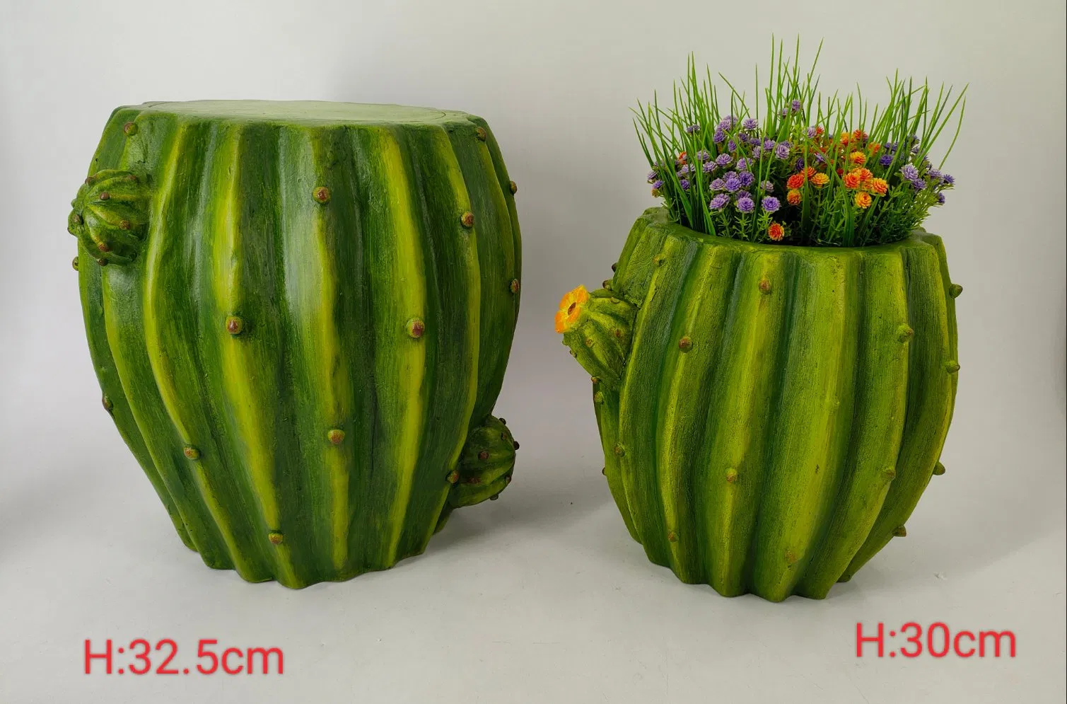 Кашпо и табурет Арбуз-Клубника из МГО