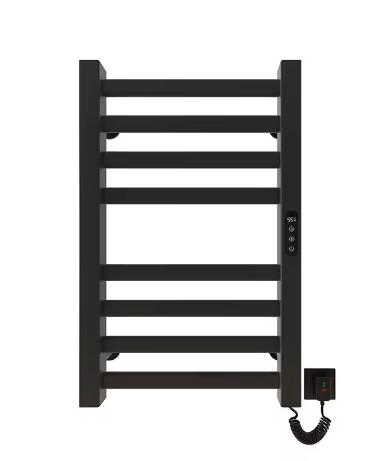 Электрический полотенцесушитель алюминиевый, черный