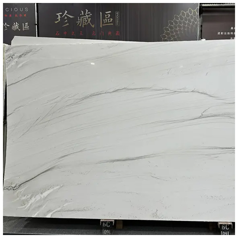 Brazilian Exotic White Mont Blanc Quartzite Slabs