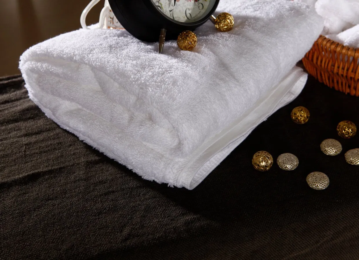 Hotel Home Supply White Cotton Bath Towel
