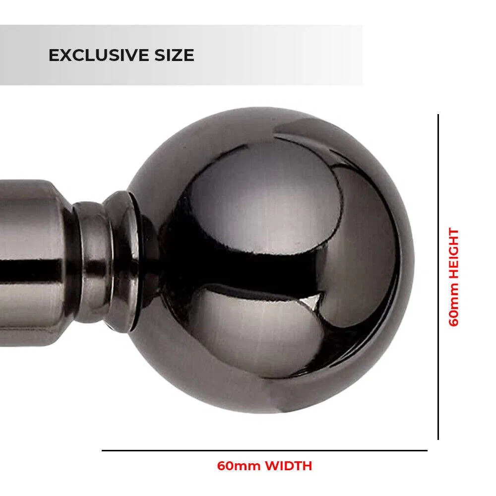 Plated Black Nickel Classic Curtain Simple Pole Metal Curtain Holdback Curtain Rod Accessories