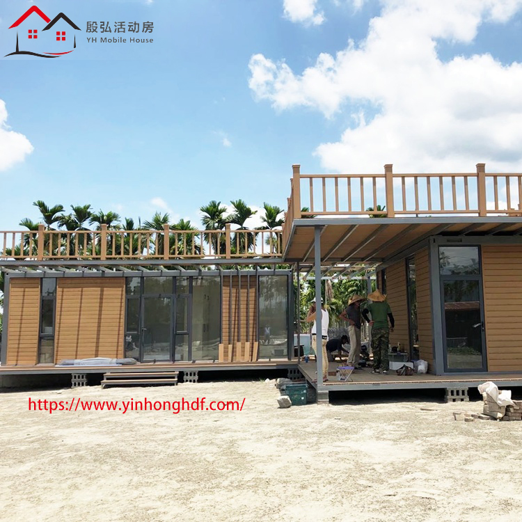 ISO CE BV Certificated Mobile Modern Prefabricated Economic Light Steel Structure Portable Cabin Villa