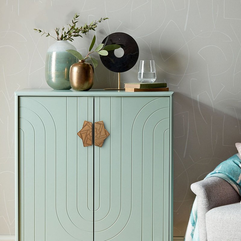 Hot Sale Cupboard Wardrobe Zinc Alloy Satin Nickel Door Handle Furniture Hande