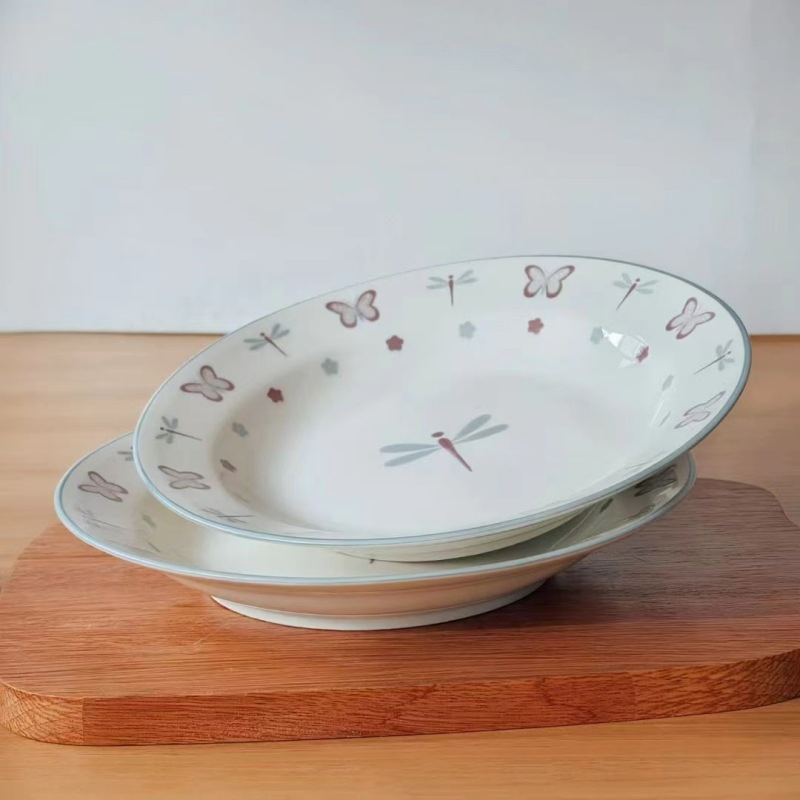 9"Soup Plate Bowl Pad Printing Decals Porcelainware Ceramics Tableware