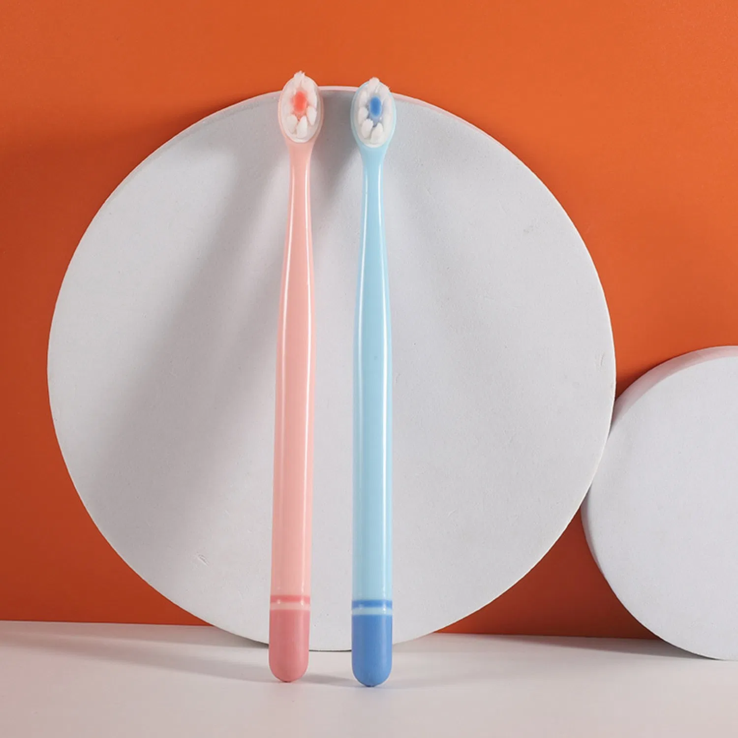 OEM Flower Brush Head Extra Soft Bristle Couple Adut Toothbrush