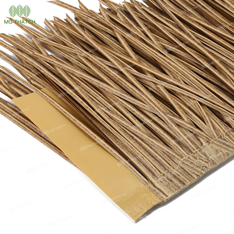 Waterproof Artificial Thatch for Tiki Bar with Nice Inside Ceiling Effect Plastic Synthetic Tiki Roof Thatch