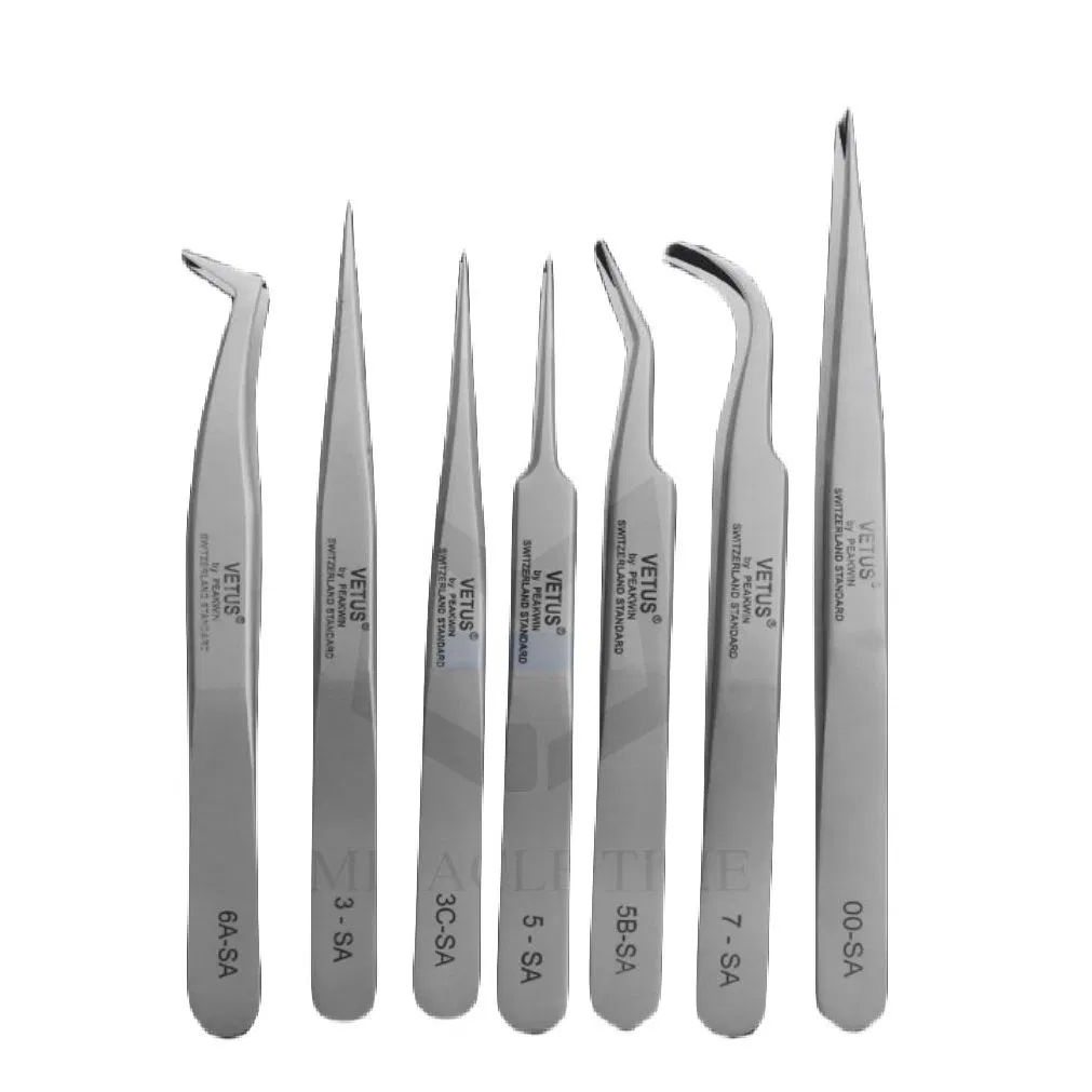Mt Lashes Wholesale Stainless Steel High Precision Eyebrow Eyelashes Tweezer