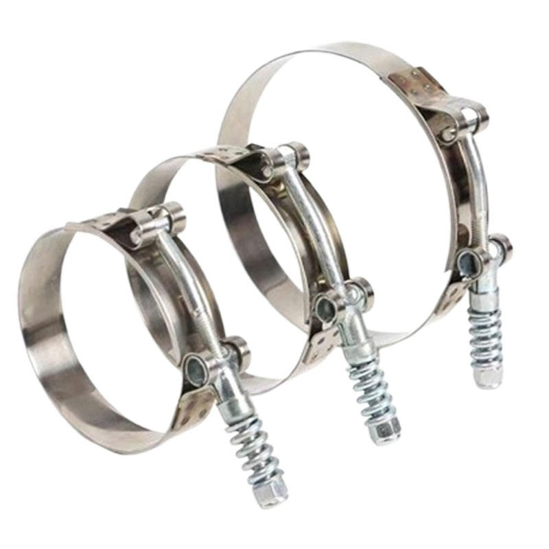 Custom T-Shaped Spring Clamp Stainless Steel Hose Pipe Clamp with Insert Locknut