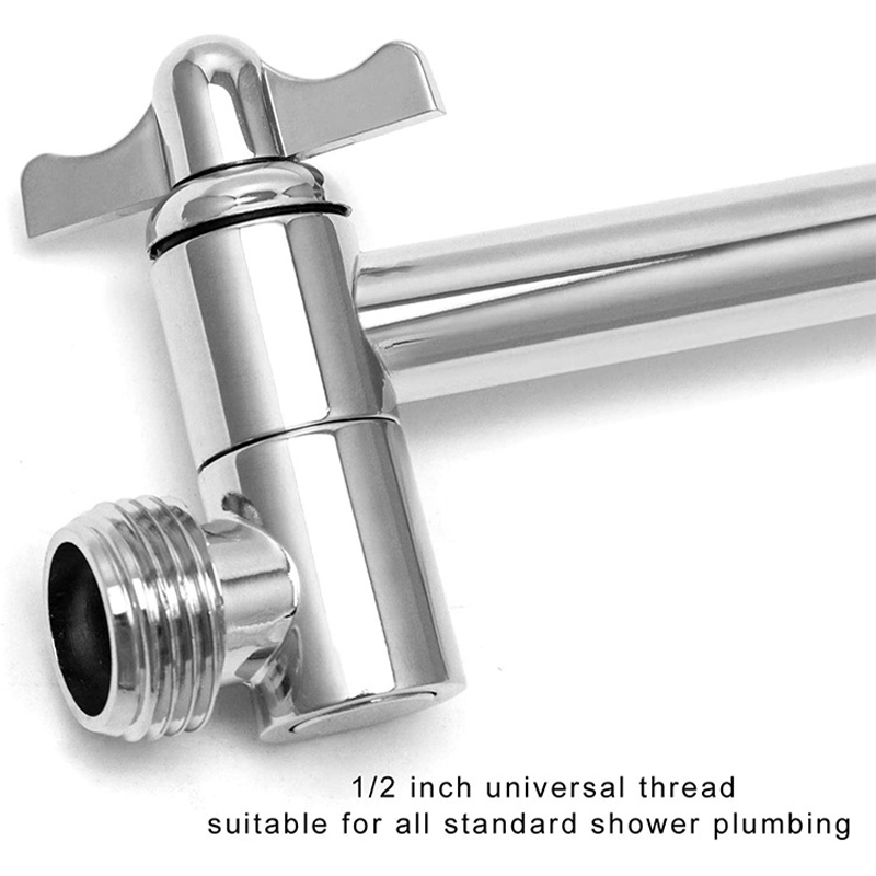 Sanipro Bathroom Faucet Accessories Stainless Steel Brass Top Spray Rain Shower Head Holder Adjustable Shower Extension Arm