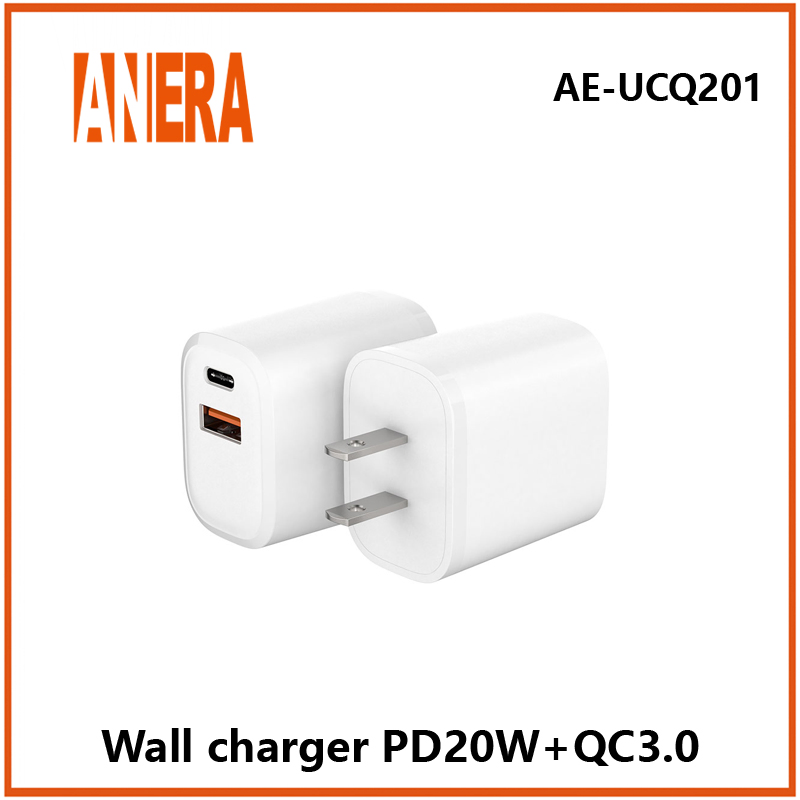 Быстрая зарядка PD 20W для iPhone с EU/US/UK вилкой