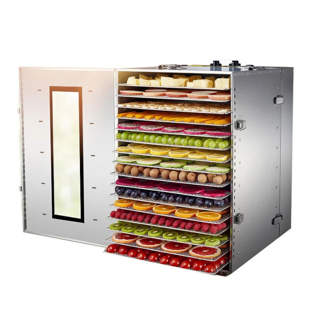 16 Layers Electric Commercial Stainless Steel Fruit/Vegetable Food Dryer Dehydrator