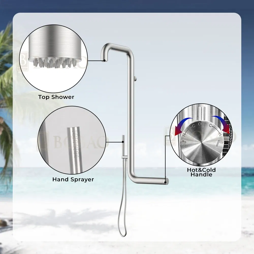 New Arrival Cold Hot Wall Mounted Outdoor Indoor Faucet Outdoor Summer Shower