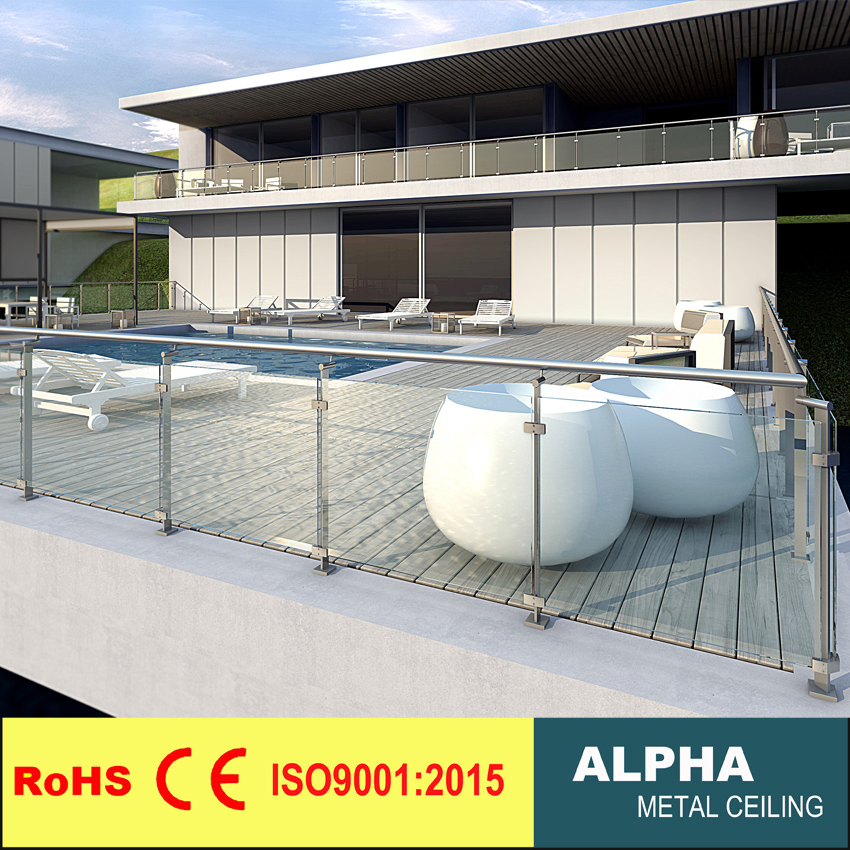 Stainless Steel Railing Glass Balustrade System Stairs Railings Balustrade Stainless Steel Frameless Glass Railing