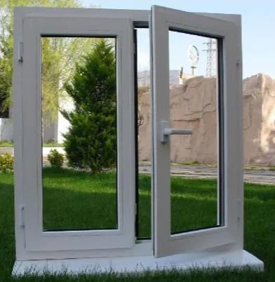 Factory Supply PVC Double Casement Window, Hurricane Impact Windows