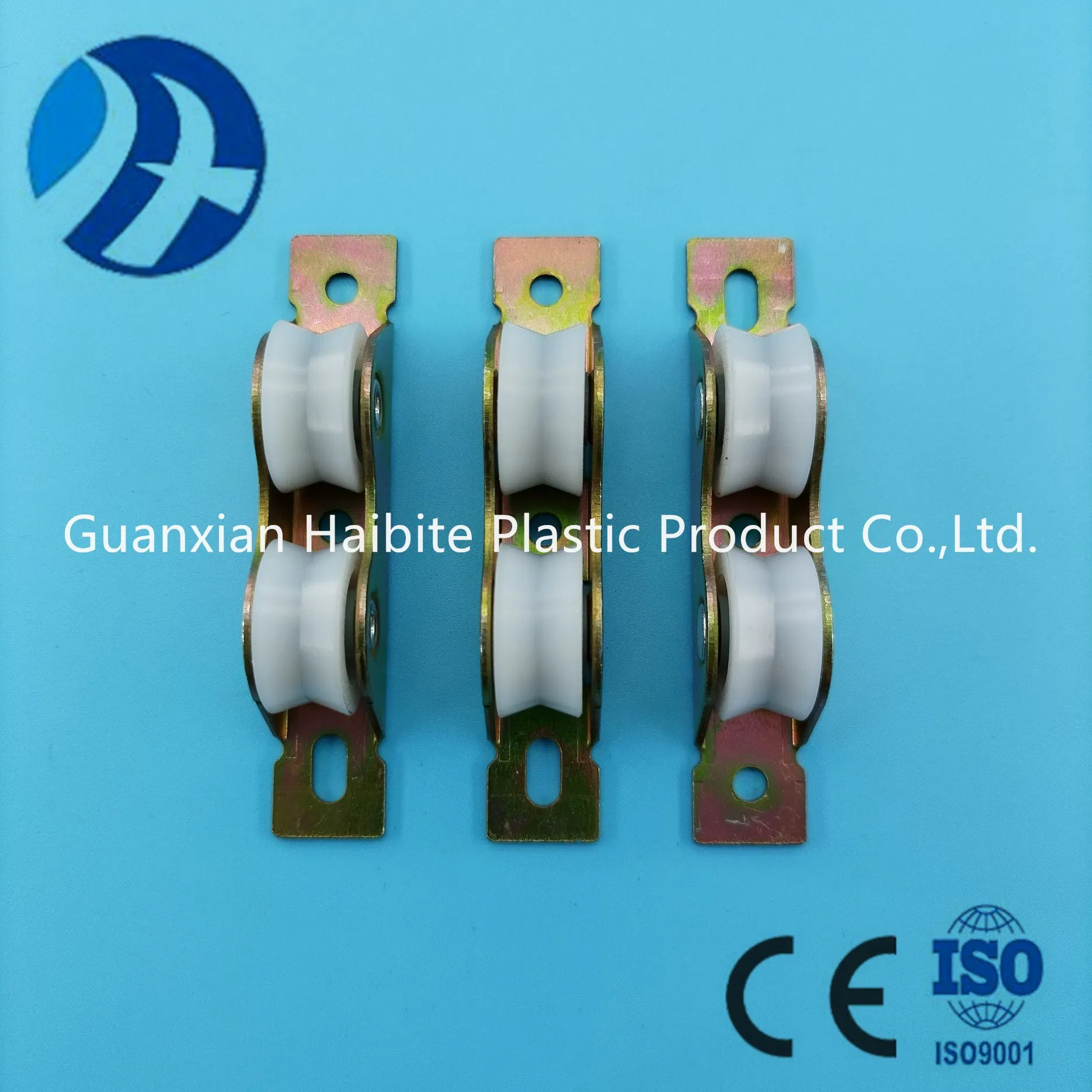 Made in China Double Nylon Plastic Wheel Color Galvanized Aluminum Alloy Sliding Door and Window Pulley