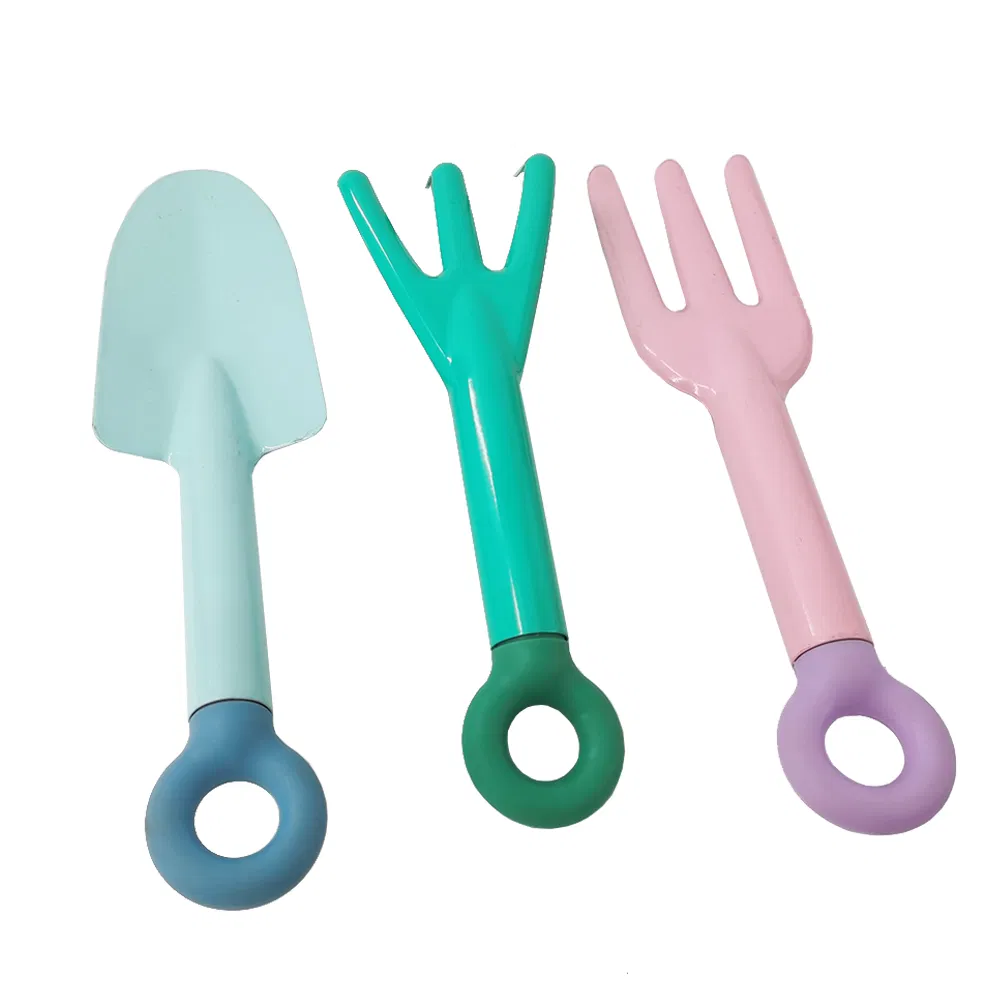 Factory Lightweight Plastic Children's Mini Safe Garden Hand Tools Shovel/Fork/Three Claw for Kids