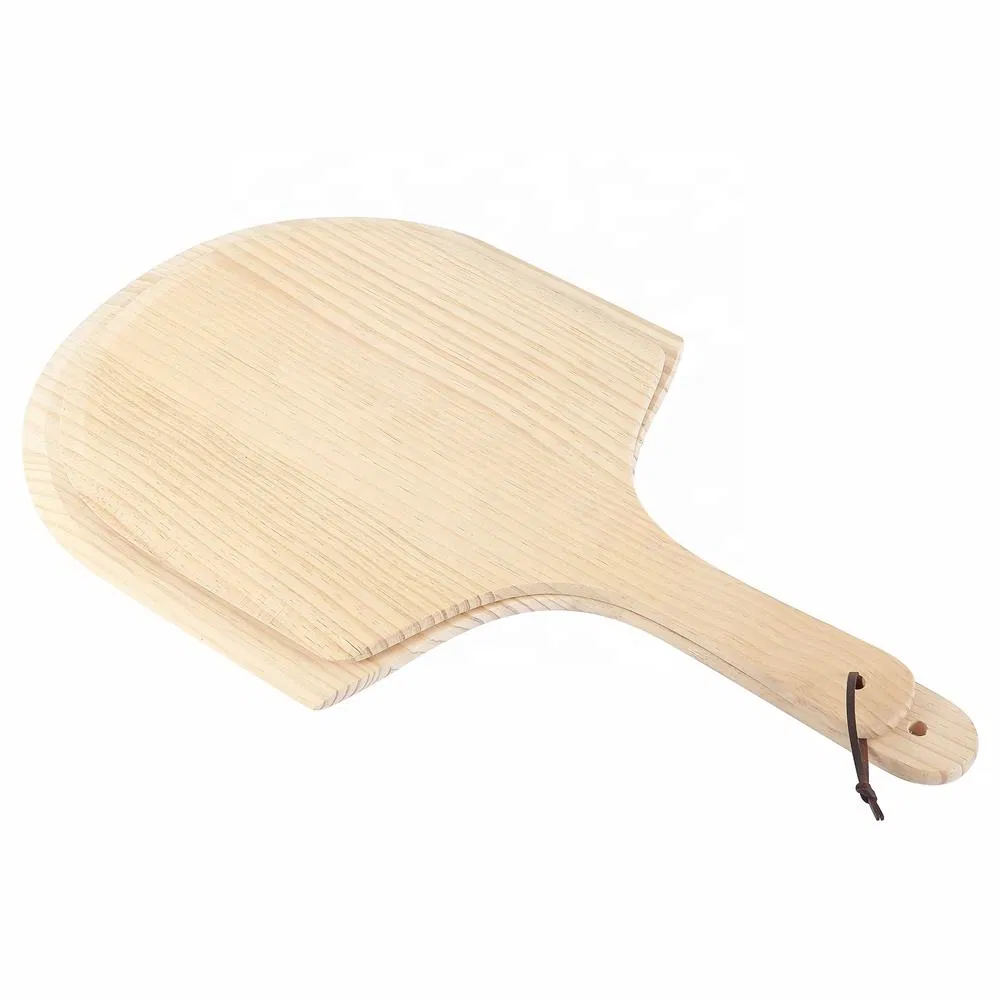 Durable 12" Pine Wood Pizza Peel with 1mm Thickness