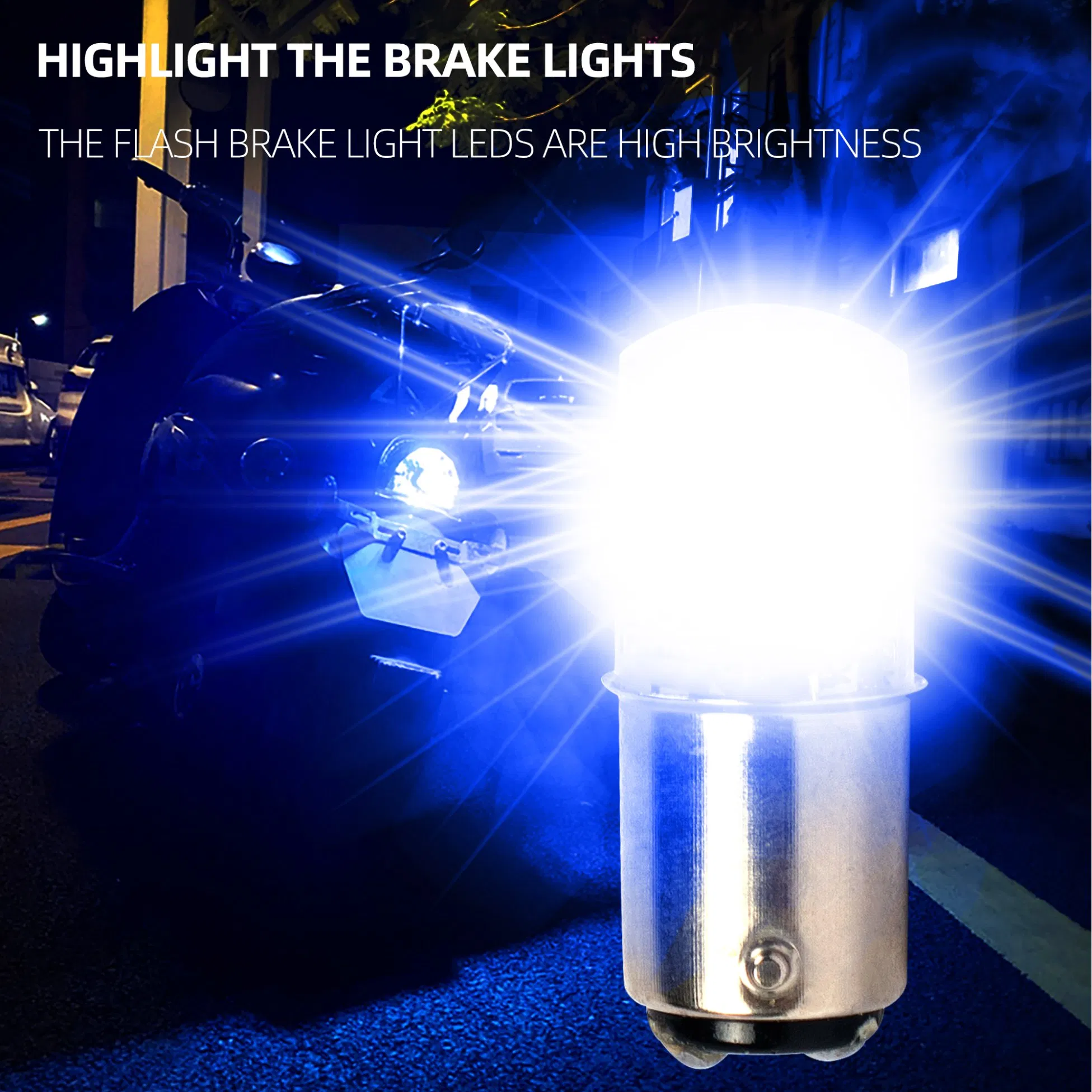 Светодиодный стоп-сигнал 1157 COB 24 Light Flash