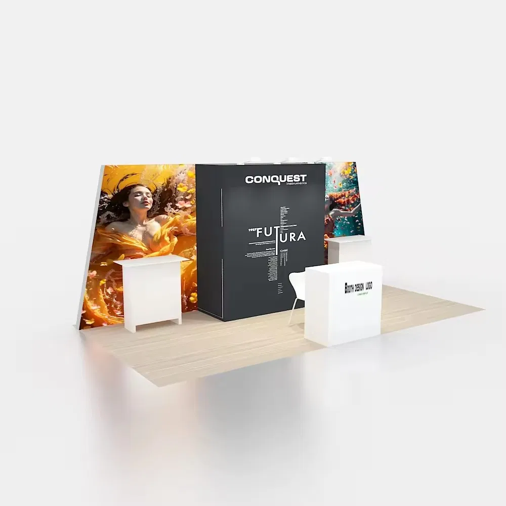 New Style Trade Show Display Standard Custom Made Saloon Booth Standard Exhibition Booth Modular Exhibition Booth Modern Display