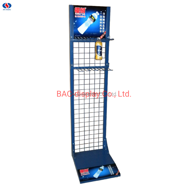 Sturdy Metal Beverage Display Rack for Retail Spaces