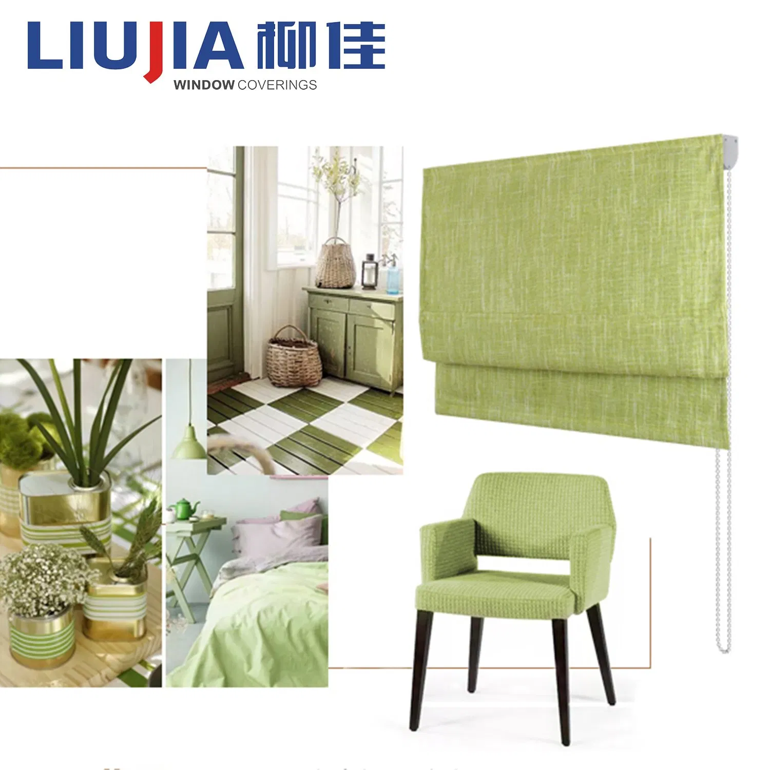 Fancy Roman Blinds Rolling Window Curtain Folding Roman Blind