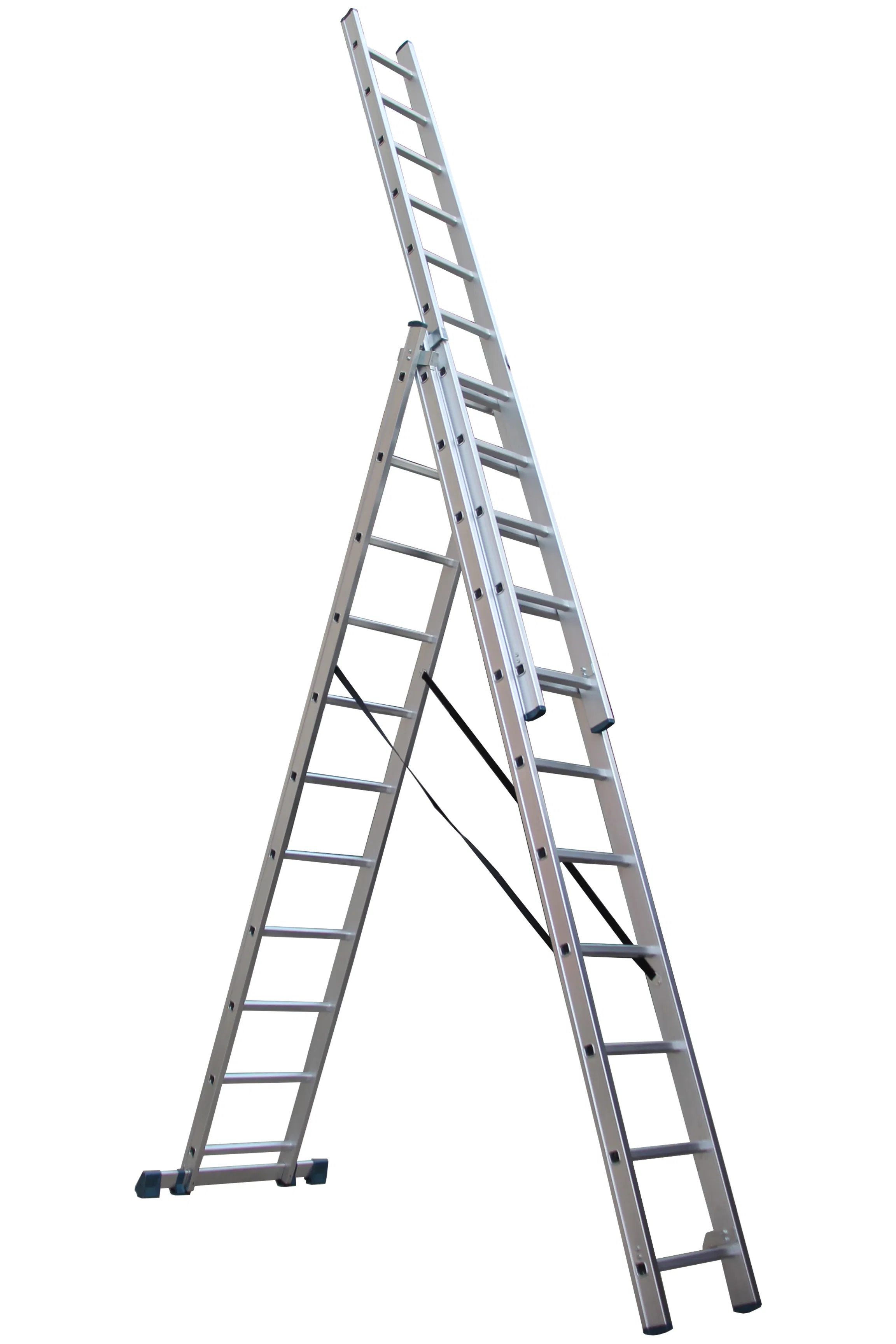 Top Supplier Adjustable Telescopic Folding Ladder with Rubber Feet Aluminum Folding Ladder
