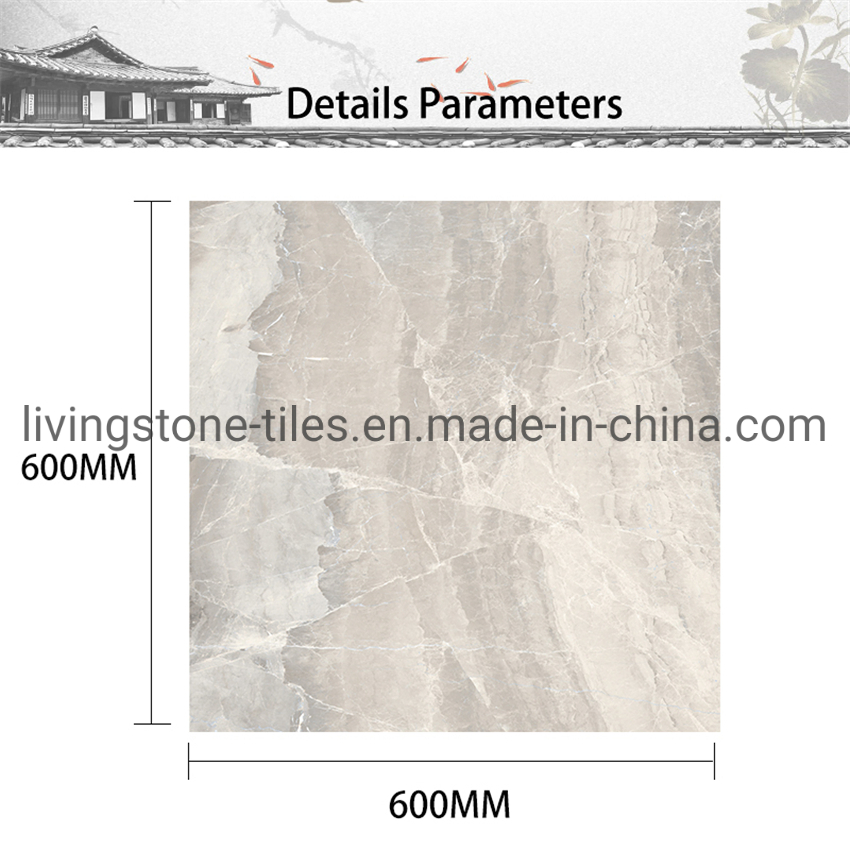 Керамогранитная плитка 600x600 мм цементный темный