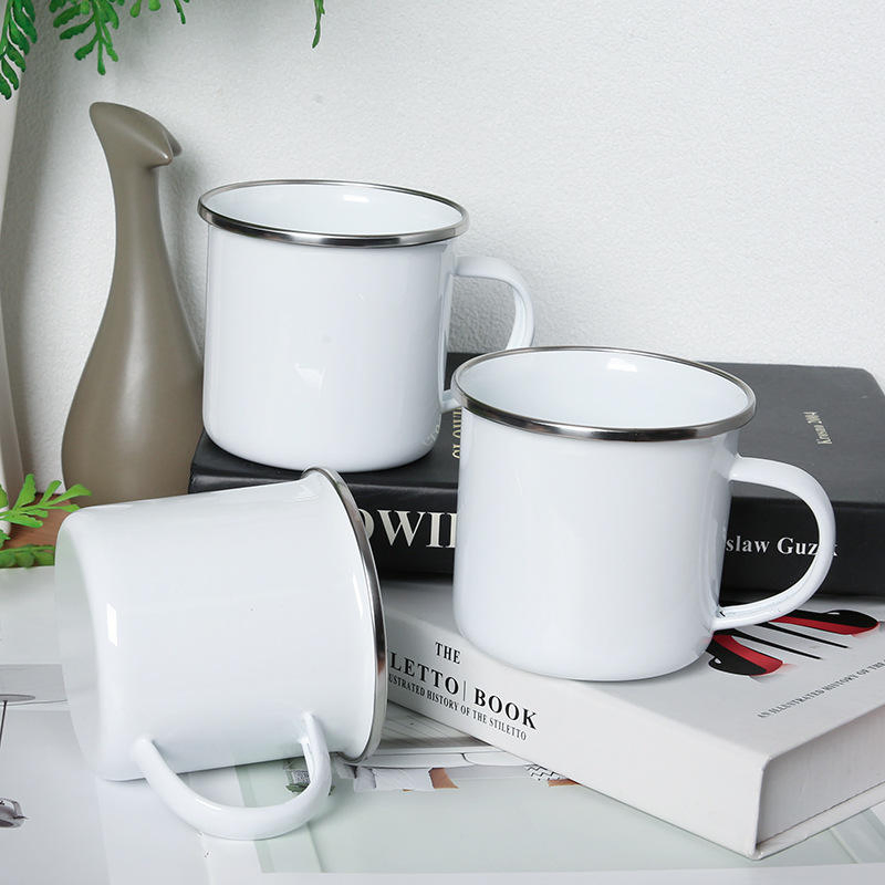 Wholesale Metal Sublimation Enamel Mug with Custom Printing Logo 11oz Back to School