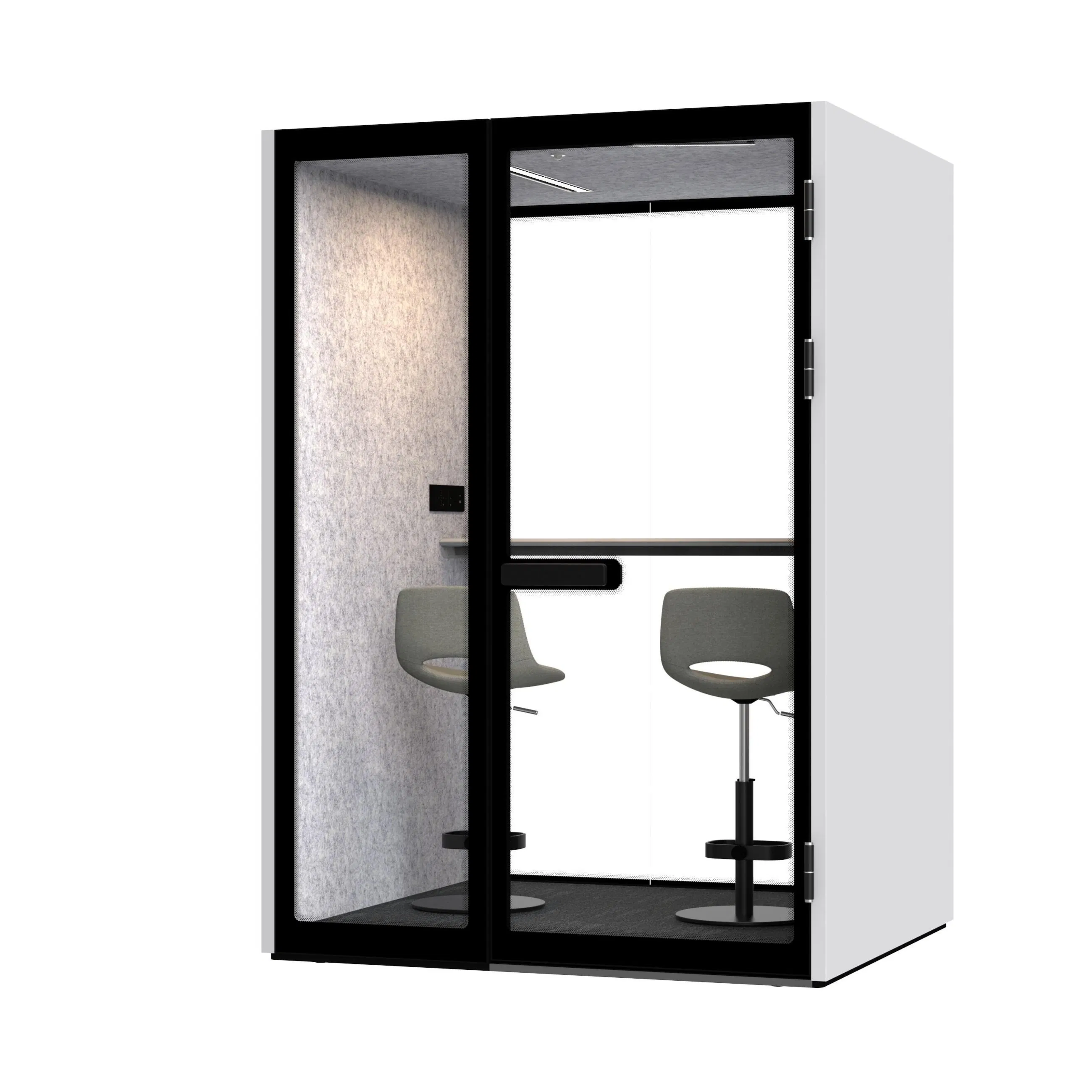 Postmodern Adjustable Mobile Meeting Booth for Office Building