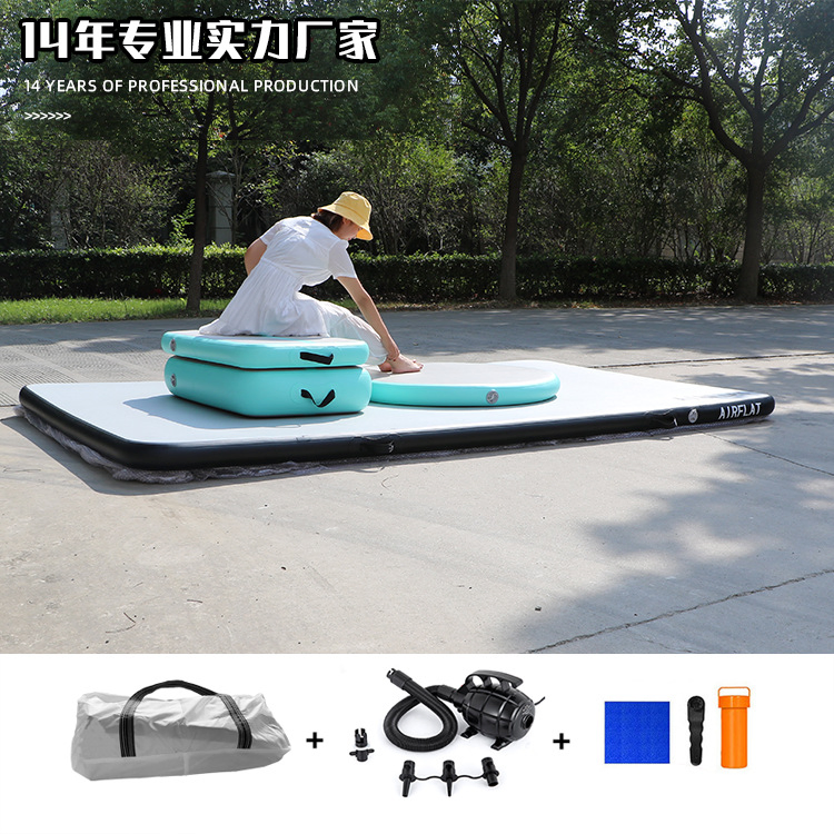 2023 New Inflatable Tumbling Mat Yoga Gym Mat