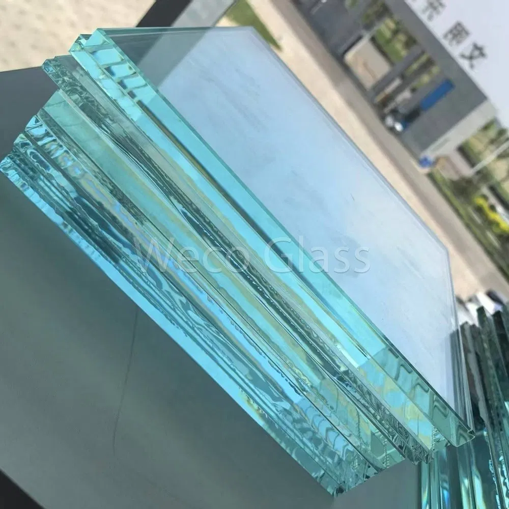 Easy Cleaning 3300X2250mm Size Ultra Clear Float Security Glass for Window