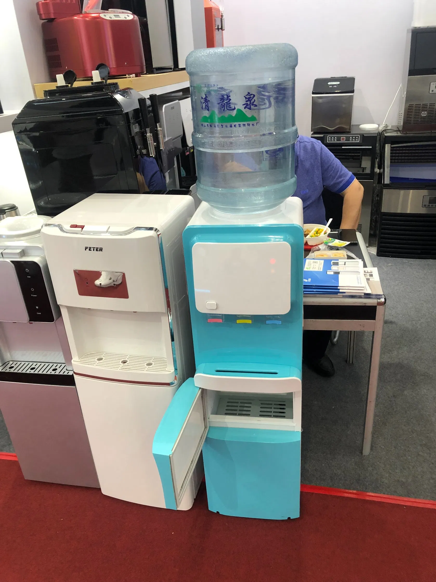 Bottom Loading up Flow 5 Gallon Bottled Water Compressor Hot Cold Cooler Dispenser