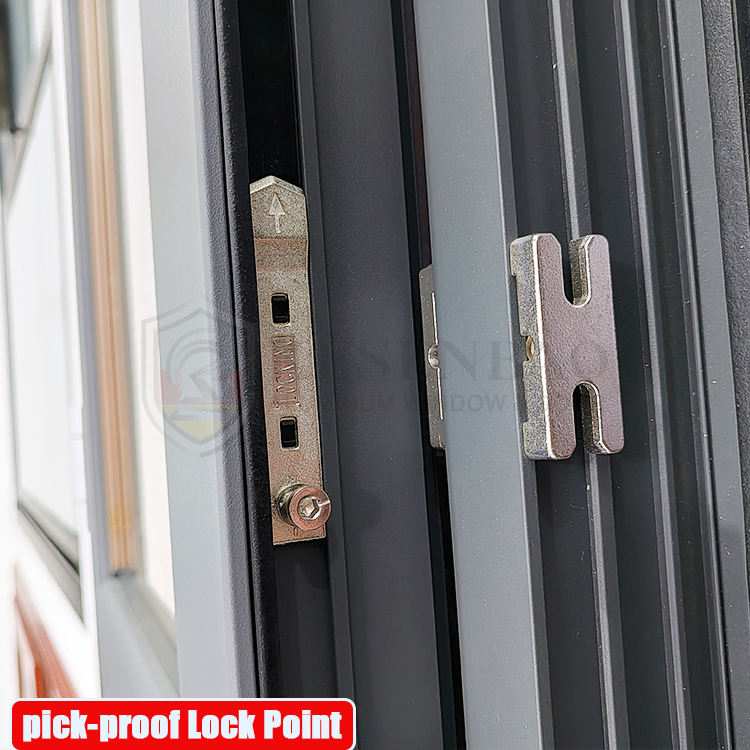 Single UPVC Glazing Casement Windows Plastic PVC Window